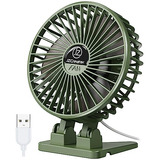 Ventilador De Escritorio Usb 3 Velocidades - Verde 