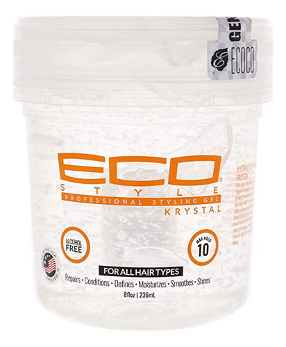Nvey Eco Eco Kyrstal Gel, 8 Onzas (ecokry08)