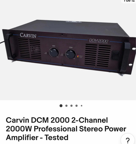 Potência Carvin Dcm2000