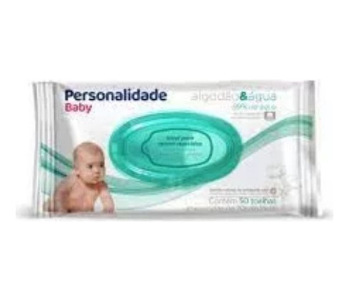 Toalha / Lenço Umedecida Algodão E Agua Personalidade Baby