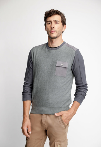 Sweater Hombre Wisconsin Gris Fw 2023 Ferouch