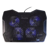 Base Refrigerante Para Portatil 4 Ventiladores Lcd Luz Gamer