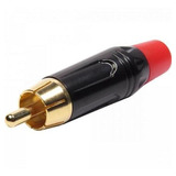 Plug Rca Metal Com Parte Inferior Vermelha Pgrc0022 - Pct /