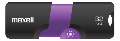 Pendrive Maxell Usb Flix 32gb 3.0 Negro/ Morado Color Negro