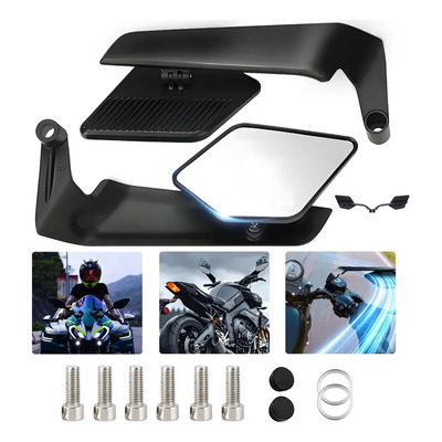 General New Espejos Retrovisores Moto Invisible Modificado | MercadoLibre