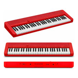 Teclado Organo Musical Sensitivo 5 Octavas Casio Cts1 Rojo