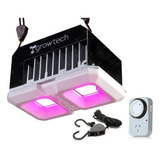 Led Growtech 100w Full Spectrum Con Polea Y Timer