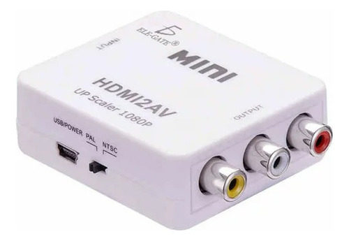 Adaptador Convertidor Hdmi A Rca Av Audio Video Conversor Tv