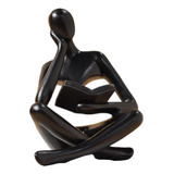 Estatuilla De Escultura De 8,5 Cm X 6 Cm X 11,5 Cm Negro