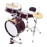 Bateria Infantil Profissional Vinho Phx Ds514c C/ Bumbo 14