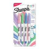 Resaltador Sharpie S - Note Blister X4 Colores Pastel