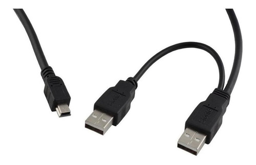 Cable Usb Tipo Y 2.0 Con Miniusb 5pin M M M  Para Case Y Otr