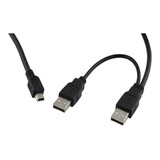 Cable Usb Tipo Y 2.0 Con Miniusb 5pin M M M  Para Case Y Otr