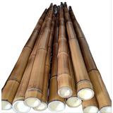 4 Varas De Bambú Natural Decoracion 150cm Largo / 5cm Grosor