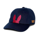 Gorra Psycho Bunny Original Azul Logo Rosa Fl22 Original