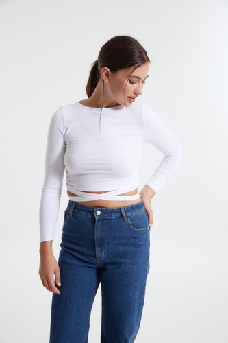 Remera Top Crop Alice  Mujer System