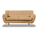 Love Seat Brulier Haspe Beige 1pz Sofa Sillon Mueble Sala