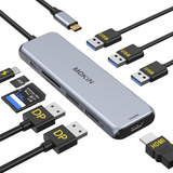 Estación De Acoplamiento Displayport Dual, Mokin Usb C Hub D