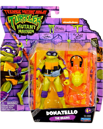 Tortugas Ninja Figura Articulada C/acc Donatello 83269d