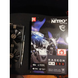 Placa De Vídeo Amd Sapphire Nitro+ Radeon Rx 580 8g 256 Bits