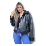 Campera De Gamulan Forrada En Corderito Mujer