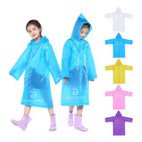 Impermeable Infantil Con Capota Poncho Niños Chaqueta Lluvia