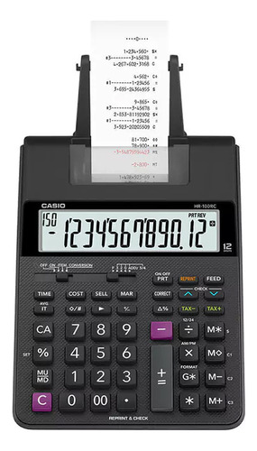 Calculadora Con Impresora Casio Hr-100 Tm 12 Dg. Tienda