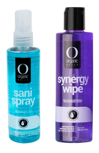 Synergy Wipe 120ml Y Sani Spray Organic Nails.