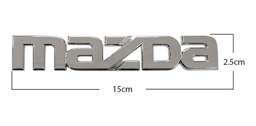 Emblema Mazda Cromado (letra) Foto 2
