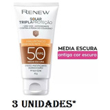 Renew Solar Advance Matte Fps50 50g (3 Unidades)