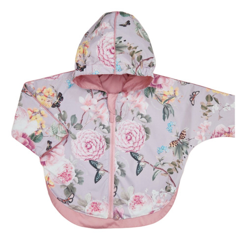 Campera Reversible Rompeviento Mini Anima Bebe Kids Lila Ede