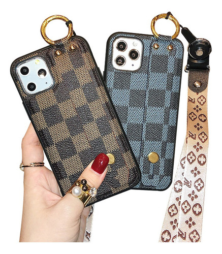 Funda Para iPhone Carcasa Celular Case Celosía Con Soga