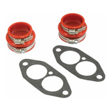 Dual Port Intake Installationkit Urethane Red Boots Compatib