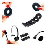 Kit Com 5 Protetor Auricular E 5 Espuma Bocal Para Headset