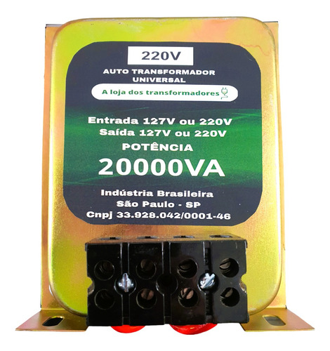 Auto Transformador 20.000va 110/220v Ou 220/110v