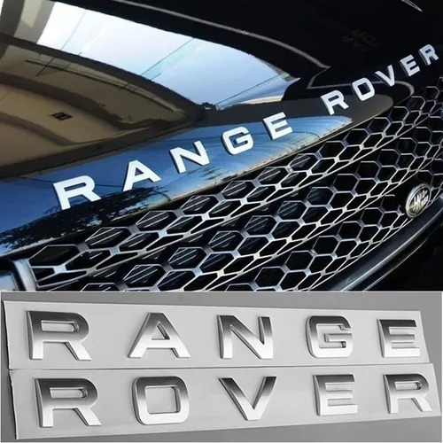 Letras Capô Range Rover Sport Evoque Com Gabarito E Adesivo