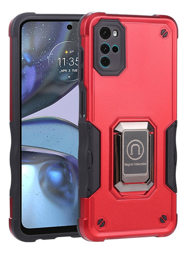 Funda De Armadura Con Soporte De Anillo Para Motorola Moto G