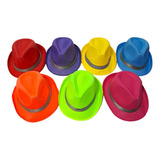 Sombrero Tanguero Fluo X 5 Gorro Guapo Panama Cowboy Fluor