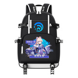 Nova Mochila Escolar Genshin Impact Anime Periférica Bac De