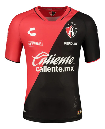 Jersey Playera Charly De Los Rojinegros Del Atlas De Local.