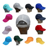 Gorras Lisas Poliester 6 Gajos Sublimable Varios Colores 