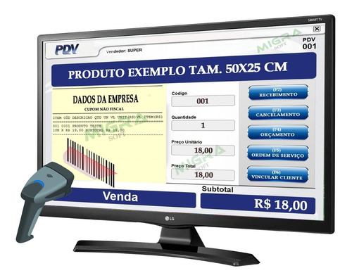 Sistema Frente De Caixa P/ Conveniência, Acaí, Padaria E Etc