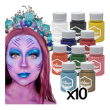Maquillaje Artistico Glow Bodypaint Hipoalergenico X10