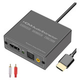 4k @60hz Hdmi A Hdmi+adaptador De Audio Óptico+3.5mm