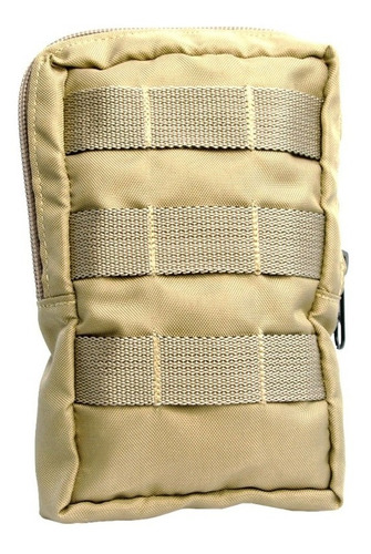 Bolso Molle Vertical Tan Para Colete E Mochila Modular 