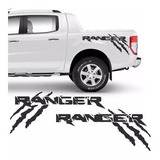 Vinil Stiker Estampado Batea Ford Ranger Tipo Raptor Garra