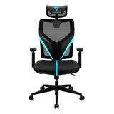  Cadeira Ergonomic Yama1 Thunderx3 Gamer Ergonômica Blac/cya