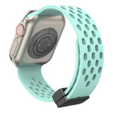 Correa De Silicona Para Apple Watch Pulsera Con Hebilla Mag