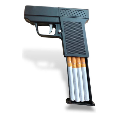 Cigarrera Plastico Pistola Negra Para 8 Cigarros | MercadoLibre
