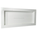 Nicho Retangular Duplo Branco Sem Led 60x30x6 Mdf